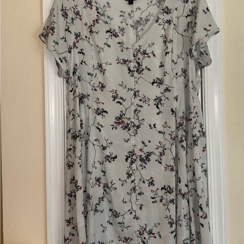 Floral Print Women's Skater Dress